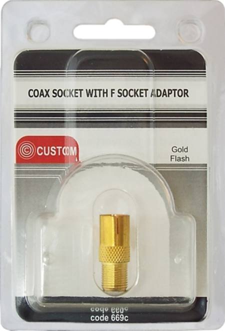 Buy CUSTOM COAX SOCKET WITH F SOCKET ADAPTOR in NZ. 