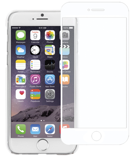 TEMPERED GLASS SCREEN PROTECTOR - iPhone 7 - WHITE*