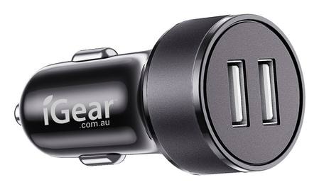 Buy CAR CHARGER - DUAL USB 2.4A - BLACK in NZ. 