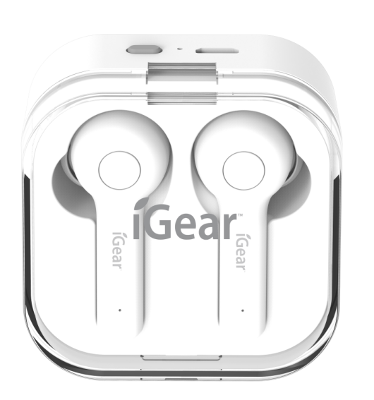 IG1915: Wireless Earphone with charging case - White - ig1915_1.png