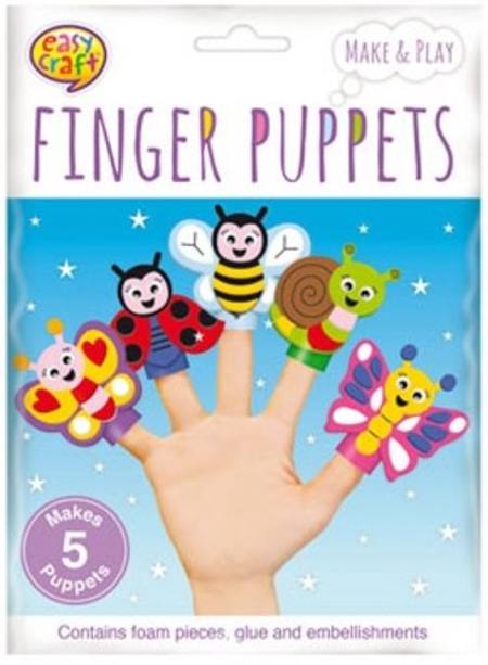 FINGER PUPPETS - FOAM - 4 ASSORTED STYLES