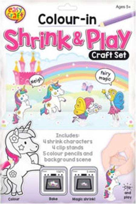 SHRINK ART AND PLAY SET - 4 ASSORTED STYLES