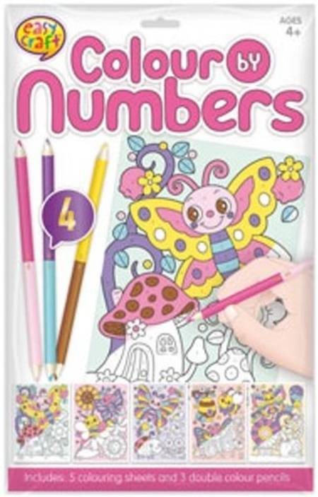 COLOUR BY NUMBER - 4 ASSORTED STYLES