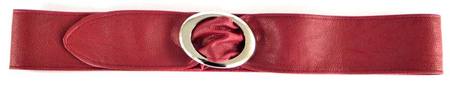 SOFT/OVAL BUCKLE  BELT - RED S-M*