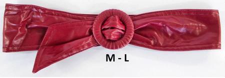 WRAP BUCKLE  BELT - RED M-L*