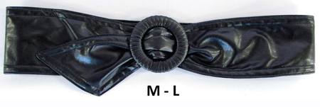 WRAP BUCKLE  BELT - BLACK M-L*
