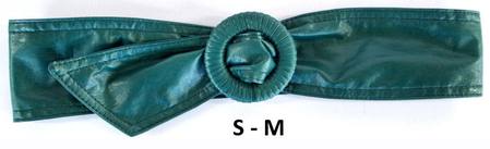 WRAP BUCKLE  BELT - TEAL S-M*
