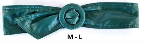 WRAP BUCKLE  BELT - TEAL M-L*