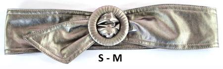 WRAP BUCKLE  BELT - CHAMPAGNE S-M*