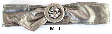 WRAP BUCKLE  BELT - CHAMPAGNE M-L*