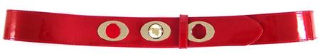SKINNY/GOLD  BELT - RED S-M*