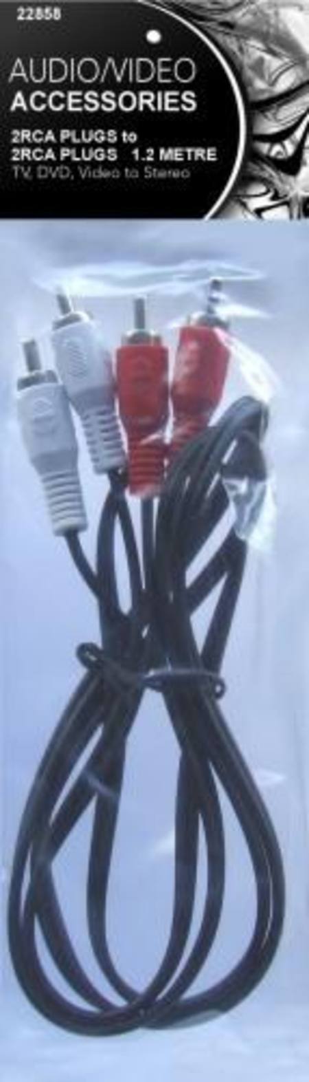 Buy 2RCA PLUGS TO 2RCA PLUGS LEAD 1.2 METRE* in NZ. 