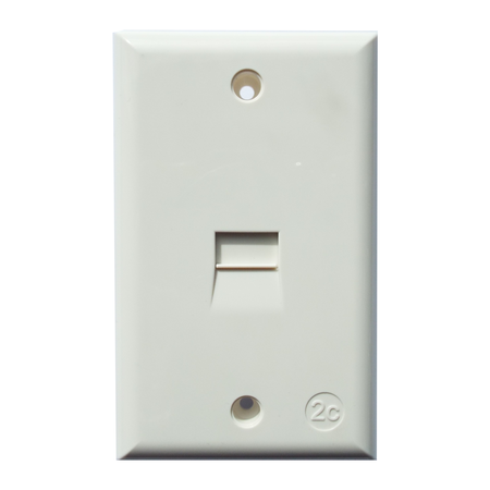 TELEPHONE FLUSH WALL SOCKET 2C CONNECTION*