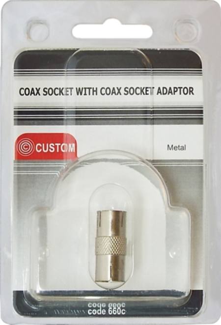 CUSTOM COAX SOCKET WITH COAX SOCKET ADAPTOR