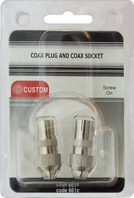 Buy CUSTOM COAX PLUG AND COAX SOCKET SET in NZ. 