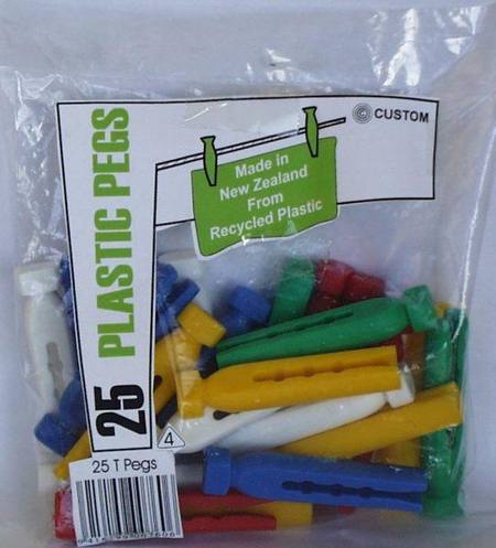 BAG OF 25 HEAVY DUTY CLOTHES PEGS