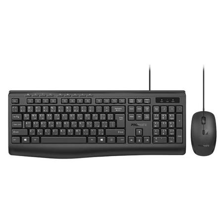 PROMATE Ergonomic Wired Multimedia Keyboard & Mouse