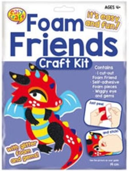 FOAM FRIENDS CRAFT KIT - 4 ASSORTED STYLES