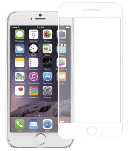 TEMPERED GLASS SCREEN PROTECTOR - iPhone 6 - WHITE