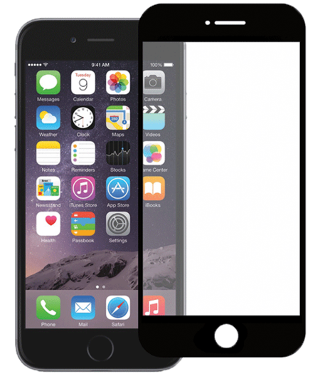 TEMPERED GLASS SCREEN PROTECTOR - iPhone 7 - BLACK