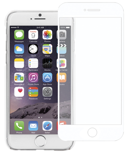 TEMPERED GLASS SCREEN PROTECTOR - iPhone 7 Plus - WHITE