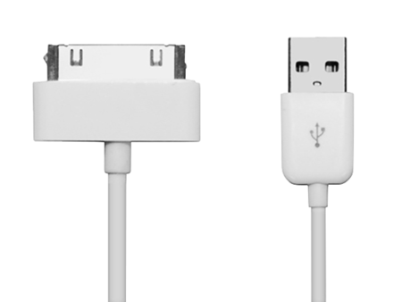 USB TO 30 PIN - SUIT iPhone 4/4S/iPad2 - 3M CABLE - WHITE