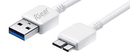 USB TO SAMSUNG NOTE CABLE - 1M - WHITE*