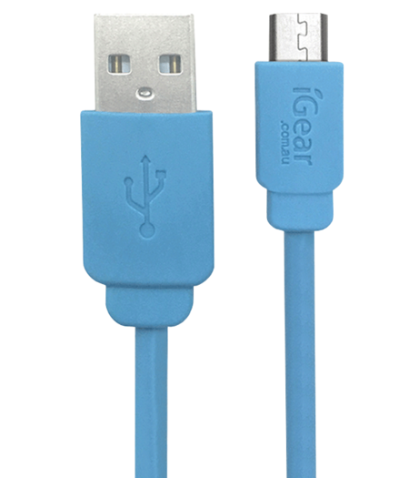 USB TO MICRO USB CABLE - 1M - BLUE