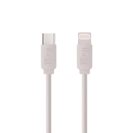 USB-C (TYPE C) TO 8 PIN - SUIT iPhone 5 TO 14 OR iPad WITH 8 PIN - CHARGE/SYNC 1M CABLE - WHITE