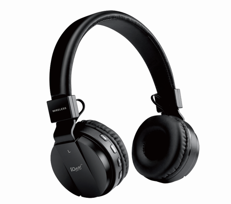 WIRELESS FOLDABLE HEADSET - BLACK*