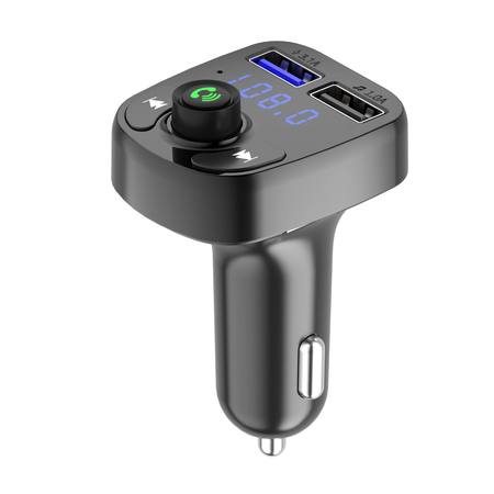 CAR FM TRANSMITTER & DUAL USB CHARGER