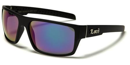 LOCS SUNGLASSES (SKULL - PURPLE/BLUE LENS)