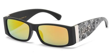 LOCS SUNGLASSES (GRAFFITI YELLOW LENS)