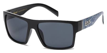LOCS SUNGLASSES (BANDANA OUTSIDE ARM BLUE)