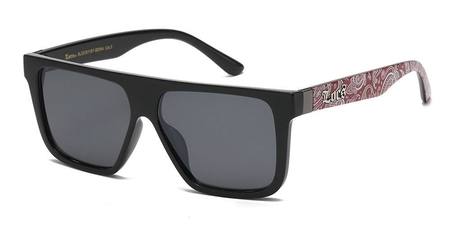 LOCS SUNGLASSES (BANDANA OUTSIDE ARM RED)