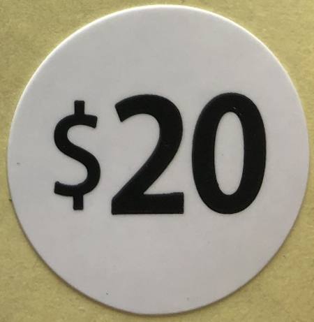 Buy $20 PRICE STICKER in NZ. 