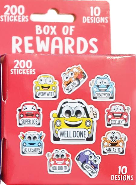 STICKER ROLL 200PC MERIT - 3 ASSORTED STYLES