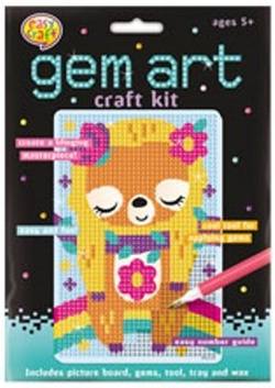 GEM ART CRAFT KIT - 6 ASSORTED STYLES