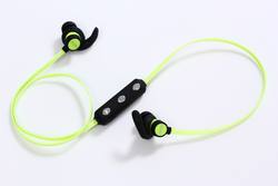 BLUETOOTH SPORTS EARPHONES WITH/VOL CONTROL - BLACK/LIME*