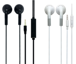 EARPHONES WITH MICROPHONE - PACK OF 2*