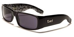 LOCS SUNGLASSES (BANDANA INSIDE ARM BLACK)