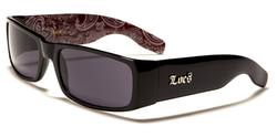 LOCS SUNGLASSES (BANDANA INSIDE ARM RED) +