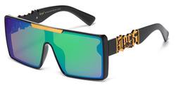 LOCS SUNGLASSES (PURPLE/GREEN LENS)