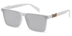 LOCS SUNGLASSES (WHITE FRAME)