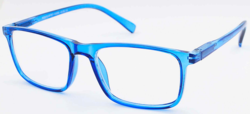 +2.0 STRENGTH READING GLASSES - BLUE FRAME