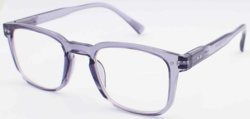 +2.0 STRENGTH READING GLASSES - CLEAR FRAME